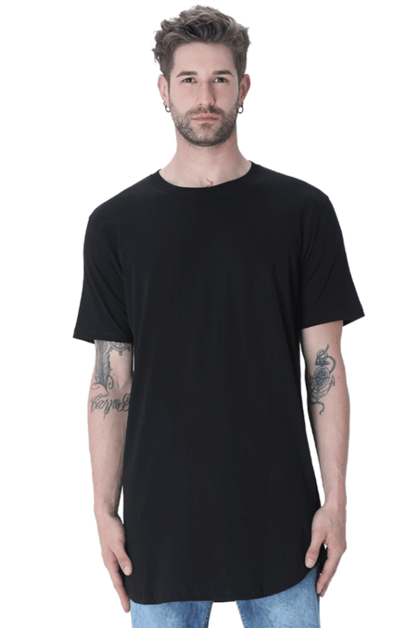 Longline Curved T-Shirt